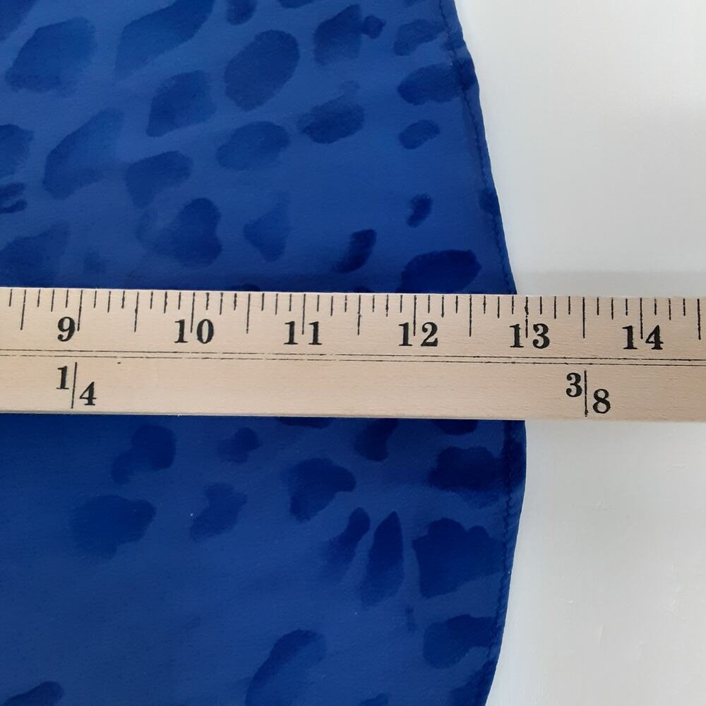 Vintage 90s Halter Maxi Dress 100% Silk Blue Satin Sarong Cocktail Dress Blue - Picture 11 of 11